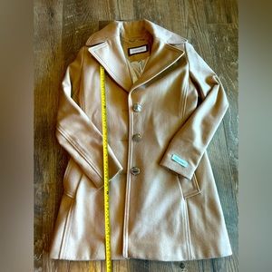 Calvin Klein Camel colored Wool blend coat. Like New!